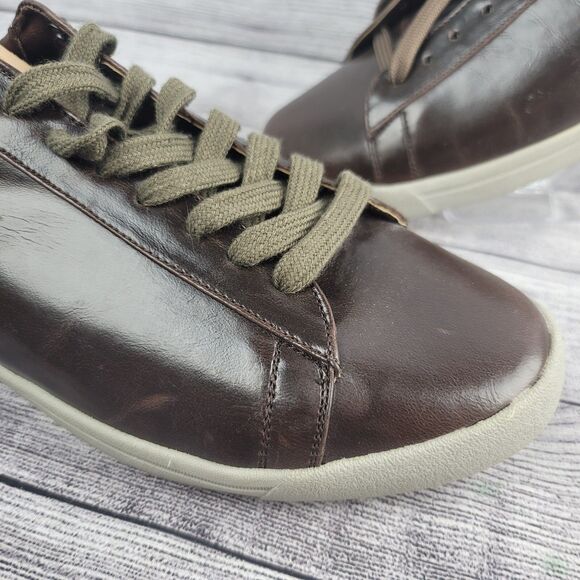 TRUE RELIGION-Men’s 10.5 Brown Leather Athletic Shoes Sneakers main image 5